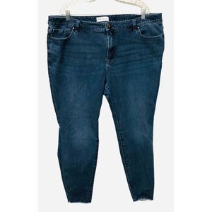 Lane Bryant Medium Wash Blue High Rise Stretchy Skinny Jeans Size 22